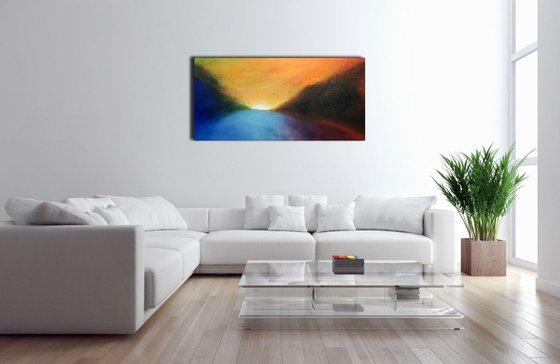 Vivid Horizon - Abstract Landscape