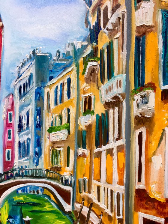 Venice .  Spring in Venice #8 Gondolier