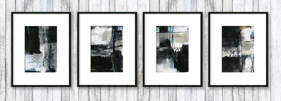 Abstract Composition Collection 1 - 4 Abstract Paintings