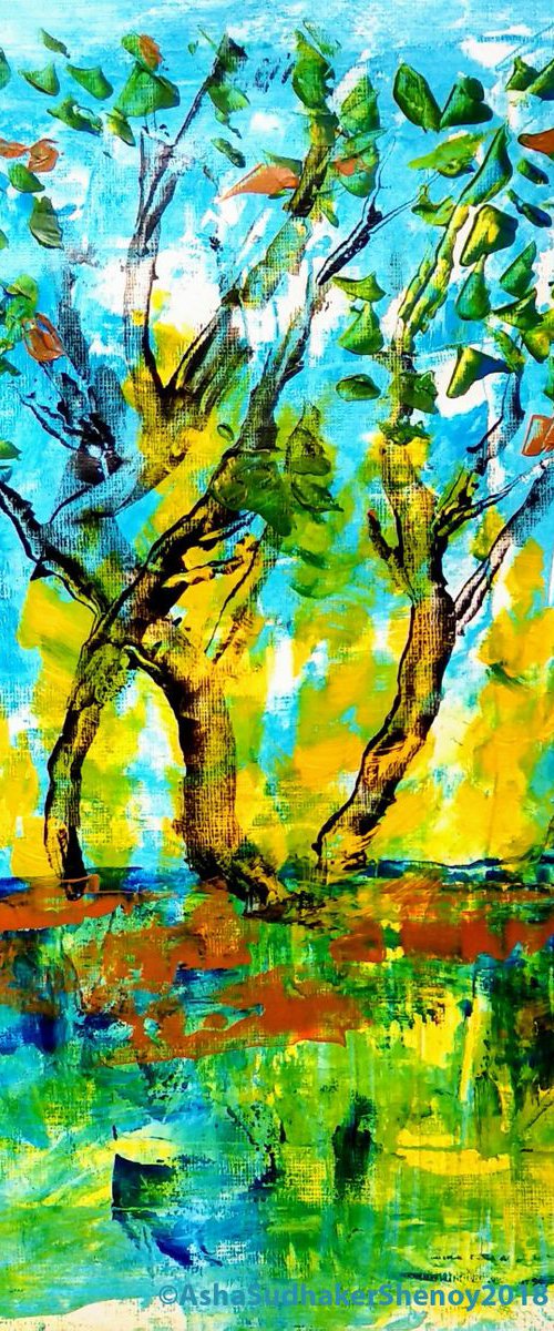 Abstract tree by Asha Shenoy