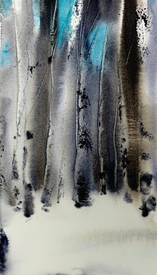 Birch Grove #3 by Eugenia Gorbacheva