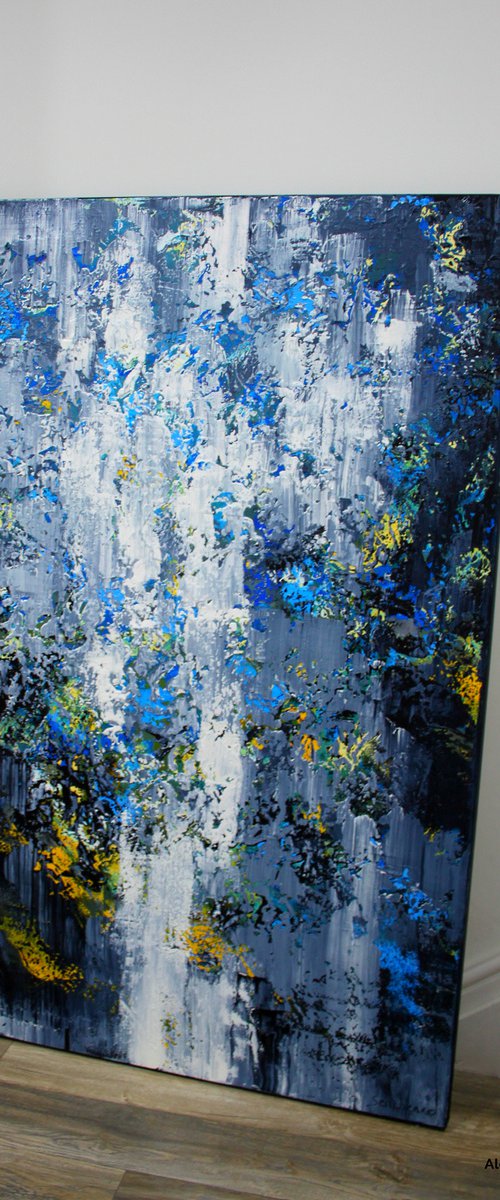 150x100cm. / extra large painting / Abstract 105 by Alex Senchenko