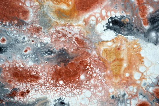 Neutral VI 140X70cm Gold and Silver Effect