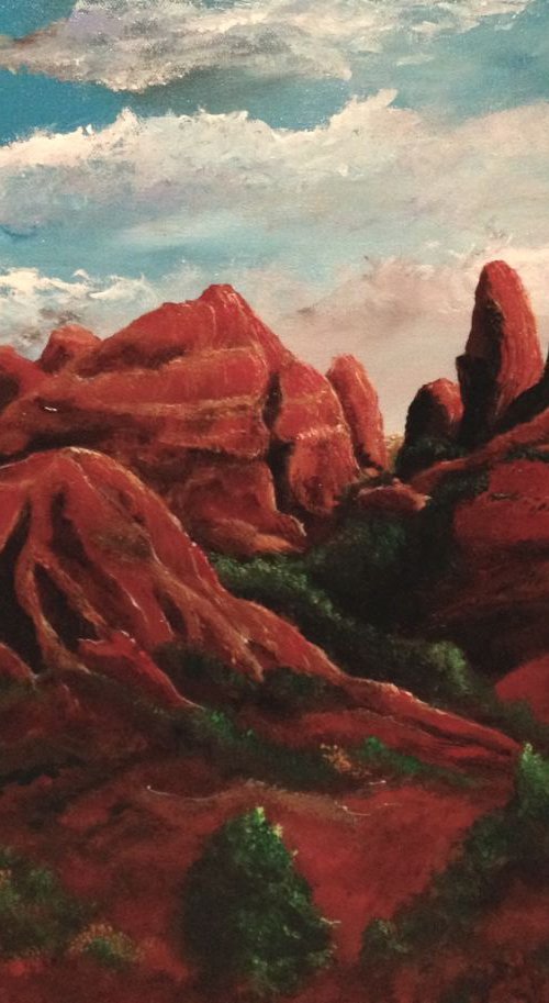 Sedona - After the Rain by Donna Daniels