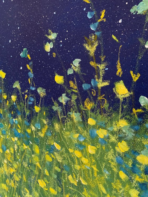 Midnight Garden Bluebells & Buttercups