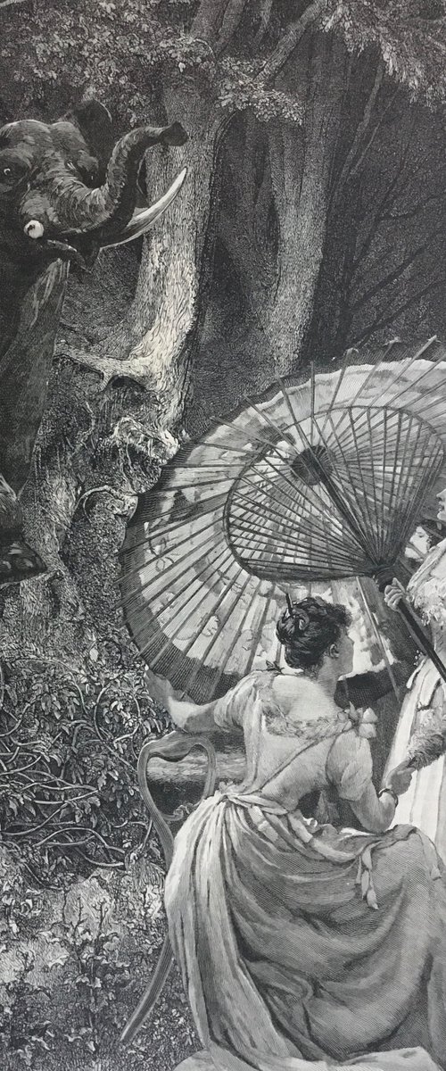 Jessica and Leah in the Woods by Tudor Evans
