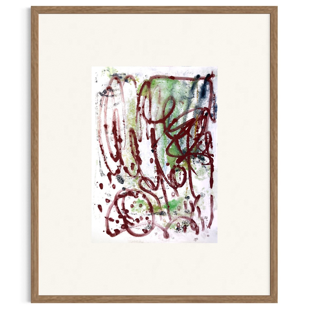 Abstract Oil Painting By Evgenia Makarova, 12 X 17, Abstract Composition ?184, Original Artwork