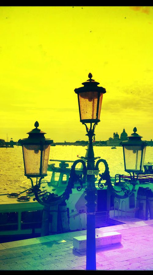 Venice in Italy - 60x80x4cm print on canvas 02499m1 READY to HANG by Kuebler