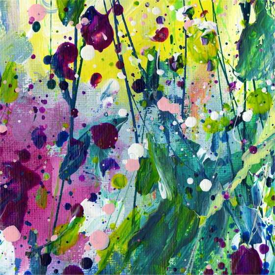 Serenity Song - Floral Painting by Kathy Morton Stanion
