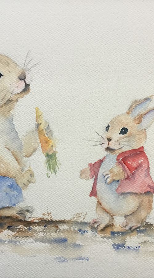 Cute bunnies by Sabrina’s Art