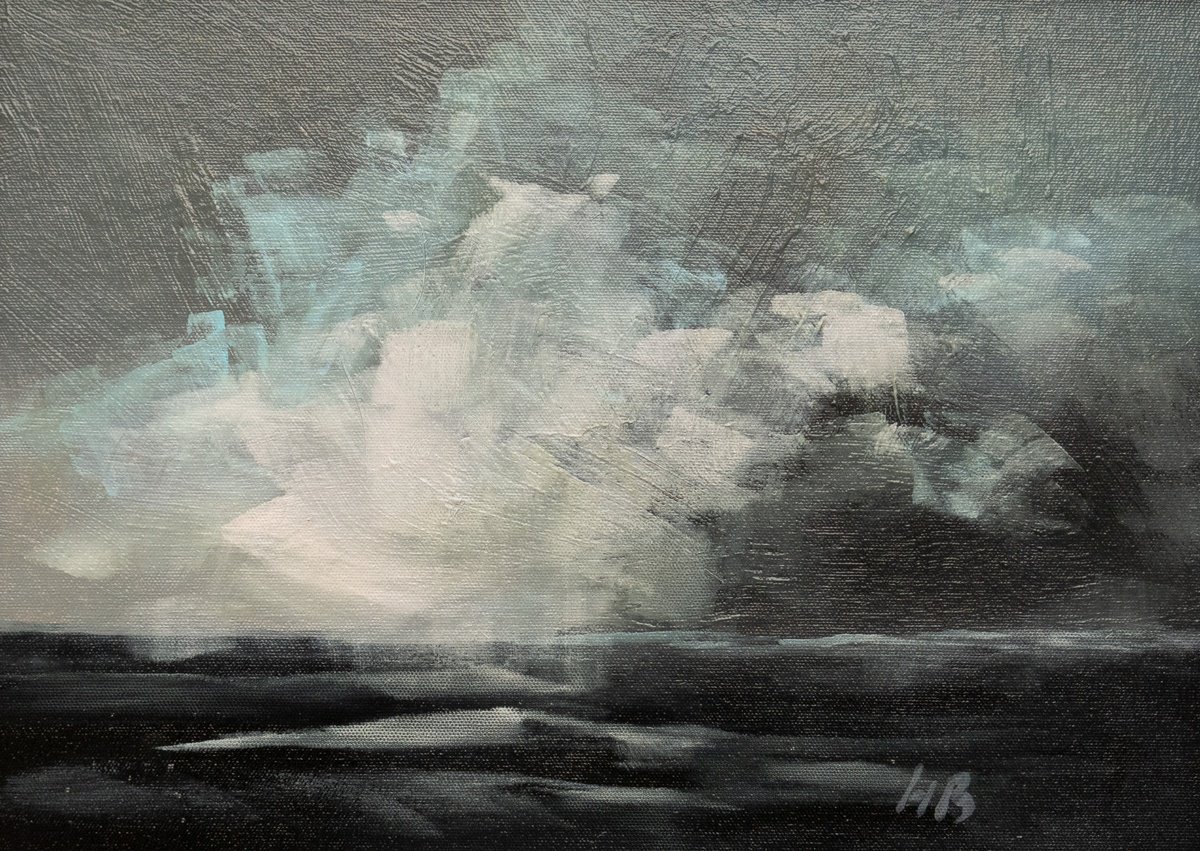 Impressionistic Landscape Oil Painting By Hal Bohner, 18 X 14, A Good Day, Original Artwork