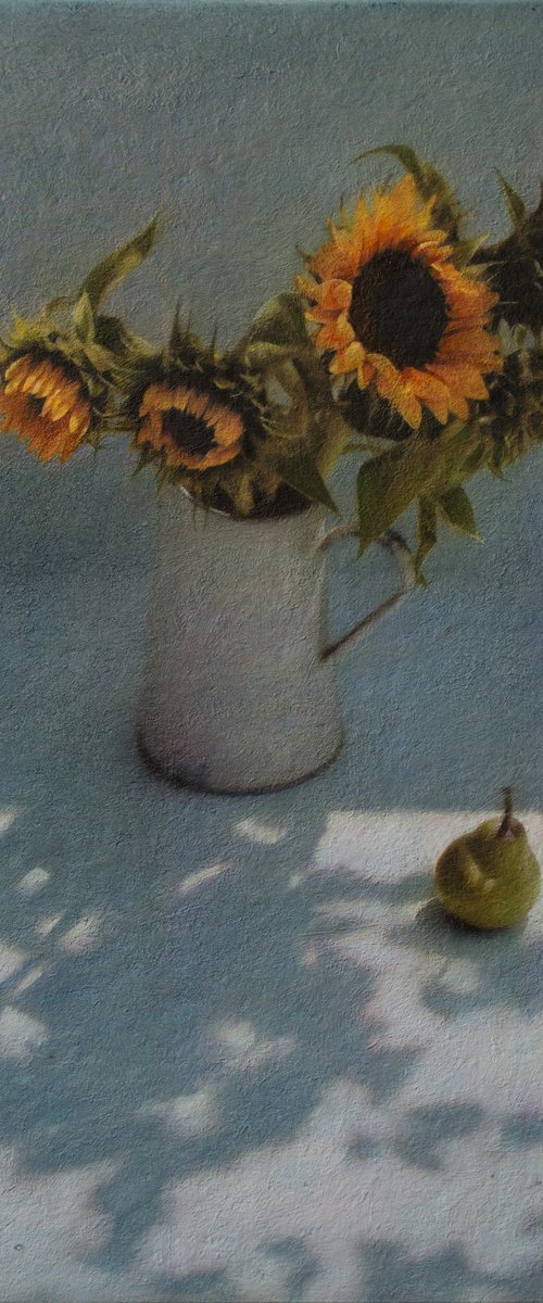 Sunflowers and the Evening Sun by Andrejs Ko