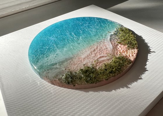 Breathe in - Miniature ocean painting