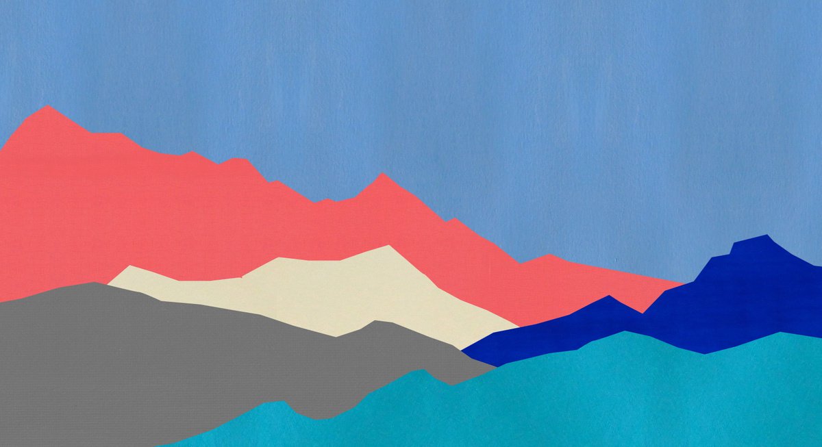 Abstract Mountains #17 - Extra Large Abstract Landscape - Shipping Rolled in a Tube by Arisha Monn