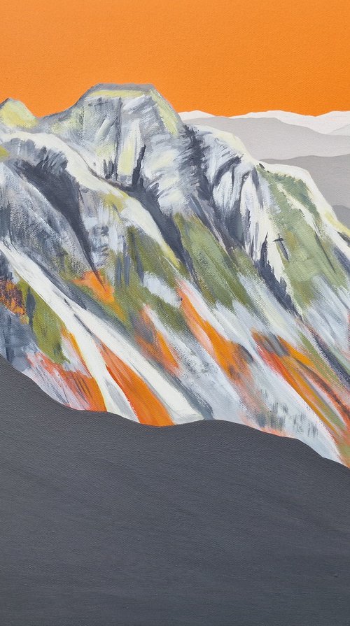 Langdale Pikes from Bowfell by Sam Martin