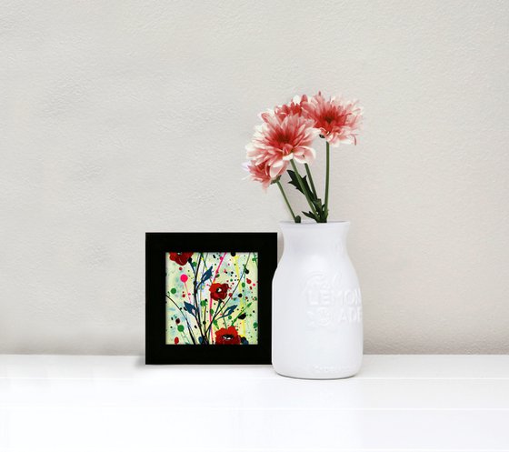 Poppy Dreams 10 - Framed Floral art by Kathy Morton Stanion