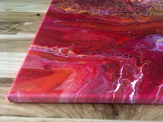 "Birth Of Consciousness Series" - FREE USA SHIPPING - Original Triptych, Abstract PMS Acrylic Paintings Series - 52" x 20"