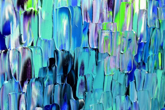 Relief Blue 36 - Large Abstract Ocean - Sea
