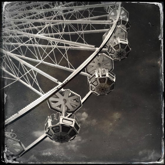 Ferris Wheel Cars, Honfleur, France, 24th August 2018 (Limited Edition)