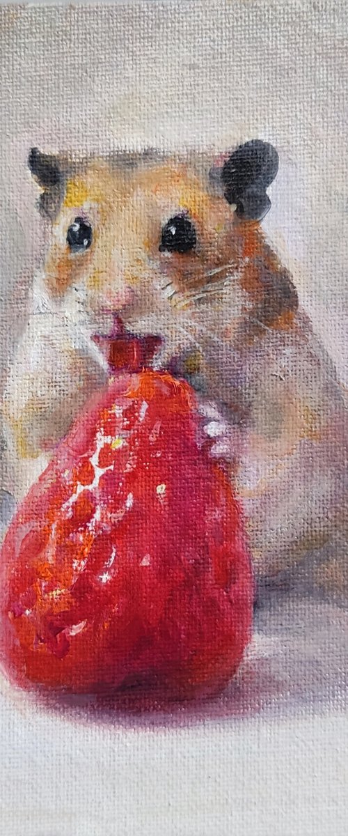 Big 🍓Strawberry And Little Hamster by HELINDA (Olga Müller)