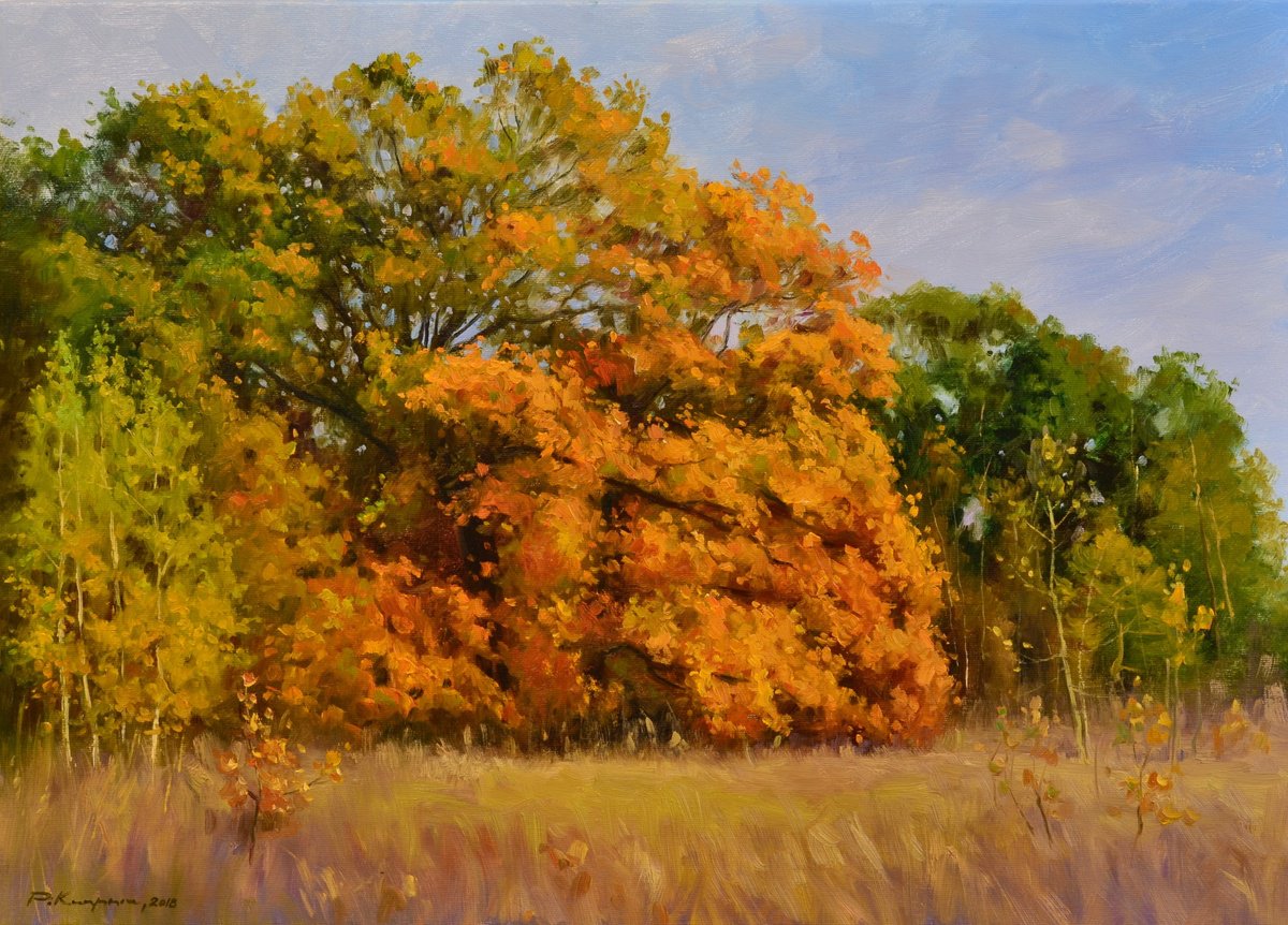 AUTUMN IN AN OAK GROVE 2 by Ruslan Kiprych