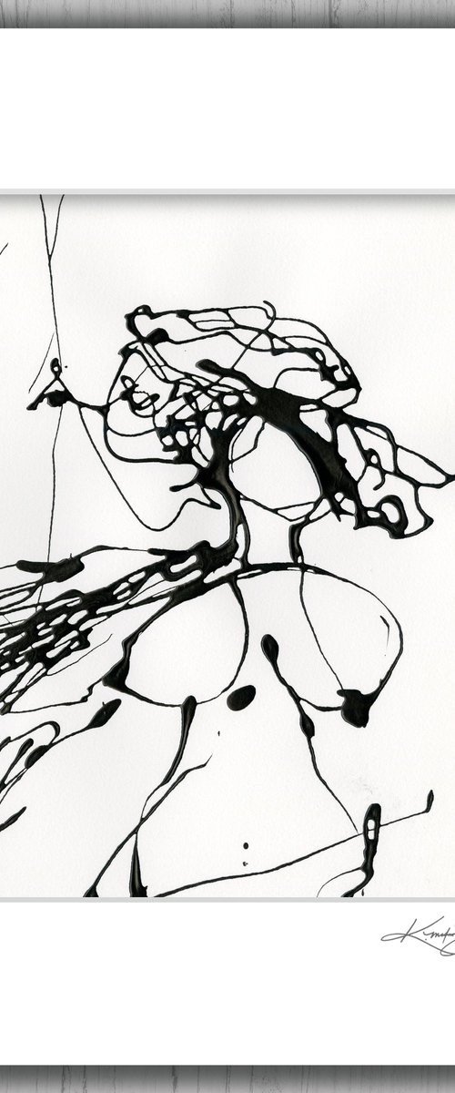 Doodle Nude 30 - Minimalistic Abstract Nude Art by Kathy Morton Stanion by Kathy Morton Stanion