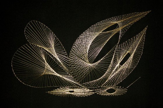 Butterfly Cynthia / Geometric Gold Artwork