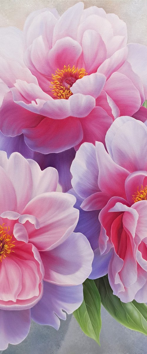 Melody of peonies by Anna Steshenko