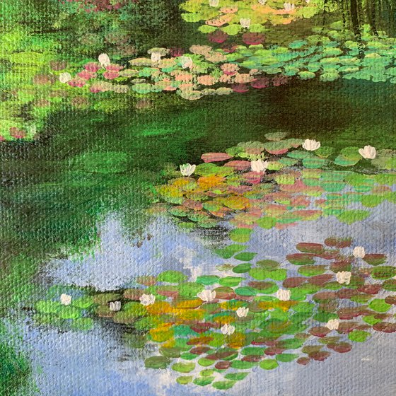 Monets Garden - III ! Miniature painting