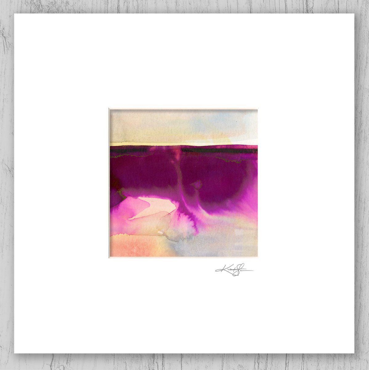 A Mystic Dream Journey 7 - Small Abstract Landscape Painting by Kathy Morton Stanion by Kathy Morton Stanion