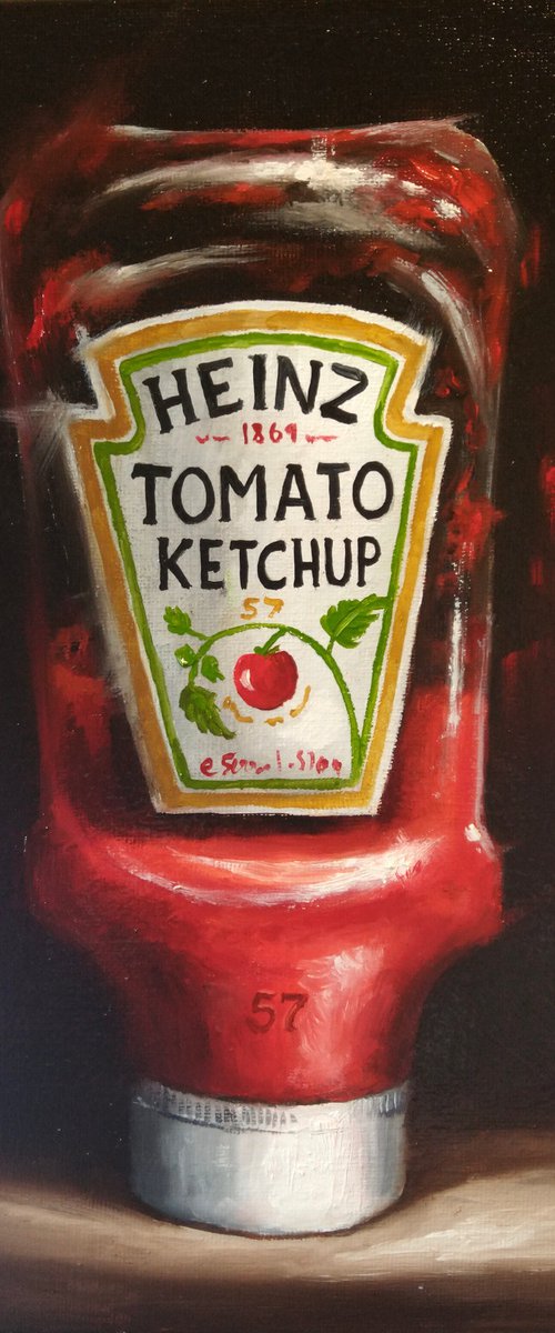 Heinz Squeezy Tomato Ketchup still life by Jane Palmer Art