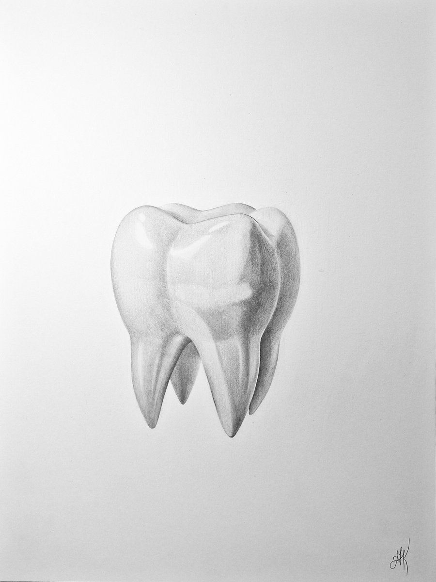 Photorealistic Pencil Drawing , Dentist Ii By Kateryna Kostyk, 12 X 16, Artwork For Sale On Artfinder