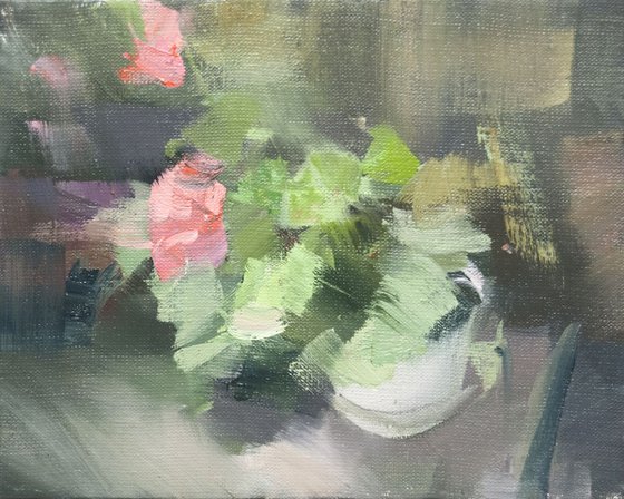 Floral oil painting - Nr. 4 from the Series ' Mother's Florals'