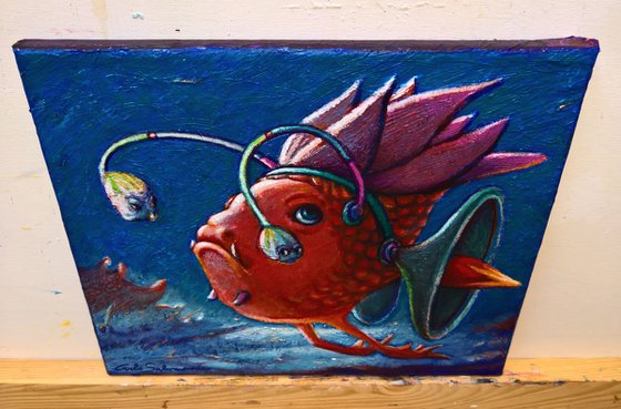 - DJ FISH - ( 25 x 30 cm )