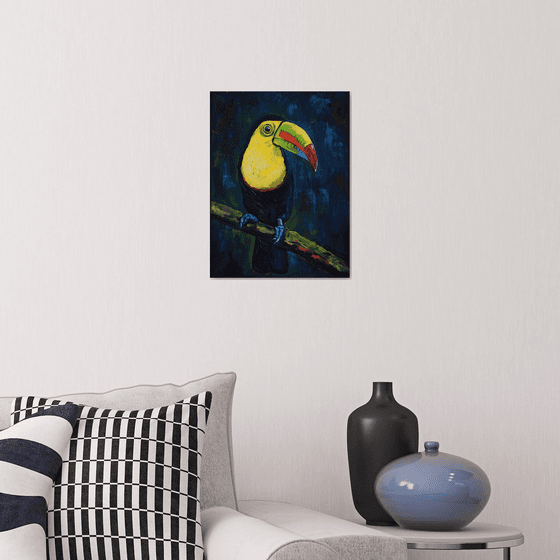 Rainbow-billed toucan