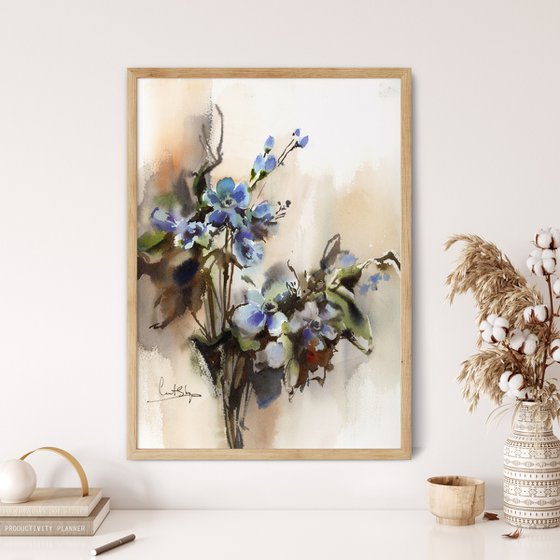 Blue Florals