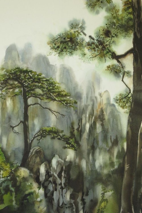 Whispering pines by Alfred  Ng