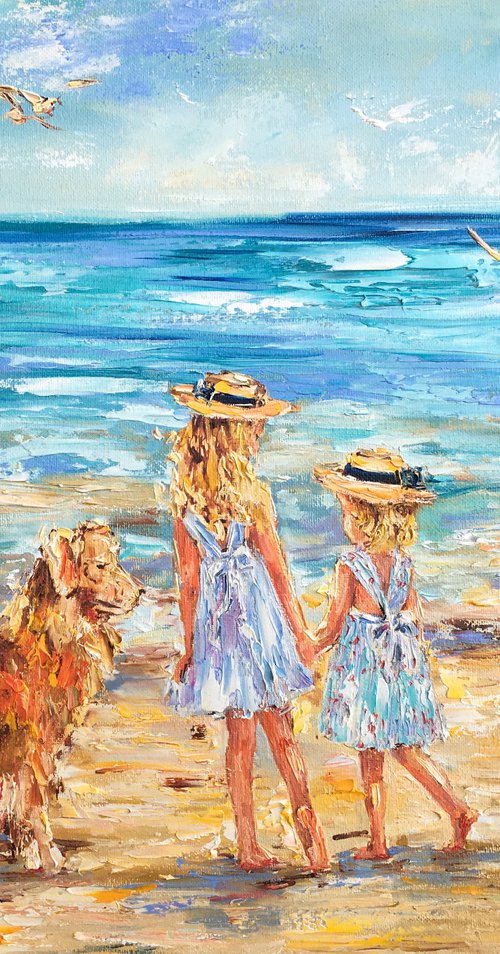 Promenade sur une plage by Diana Malivani