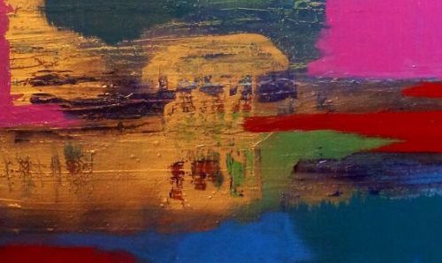 Behind the harbour walls  by Linda Collins Lamb
