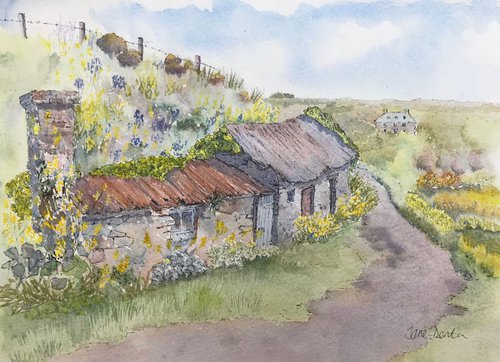 Cornish Fisherman's Cottage by JANE  DENTON