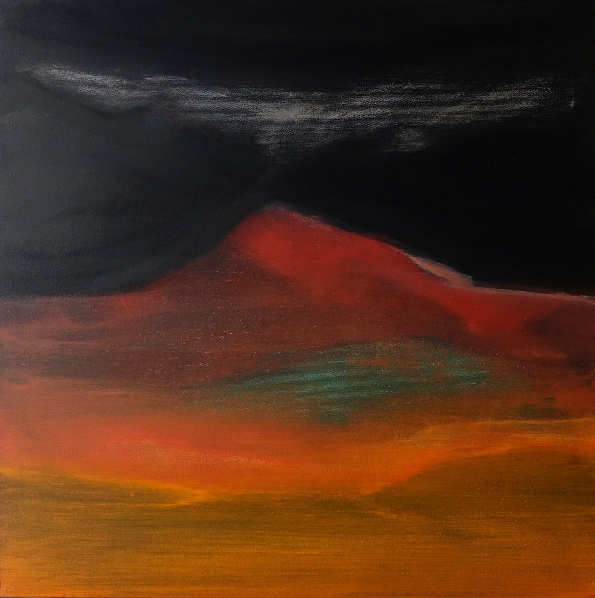 Abstract Acrylic Painting By Pier Maurizio Greco, 24 X 24", Apogeo, Original Artwork