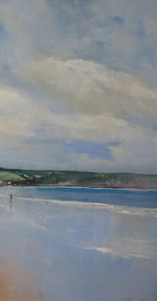 Sandsend Reflections by Malcolm Ludvigsen