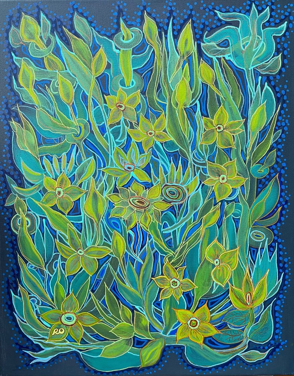  Yellow Daffodils By Olga Rokhmanyuk | Roartus, 16 X 20, Artwork For Sale On Artfinder