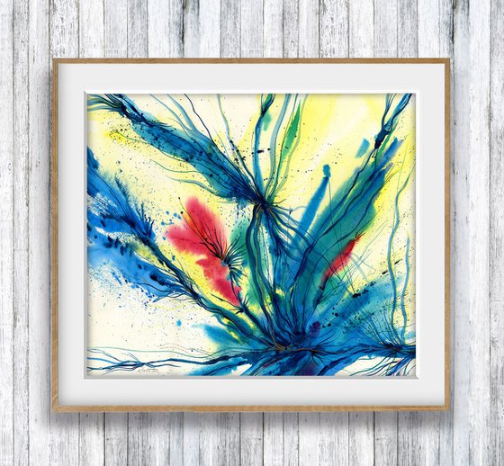 Organic Ecstasy 48 - Abstract Floral Painting  by Kathy Morton Stanion