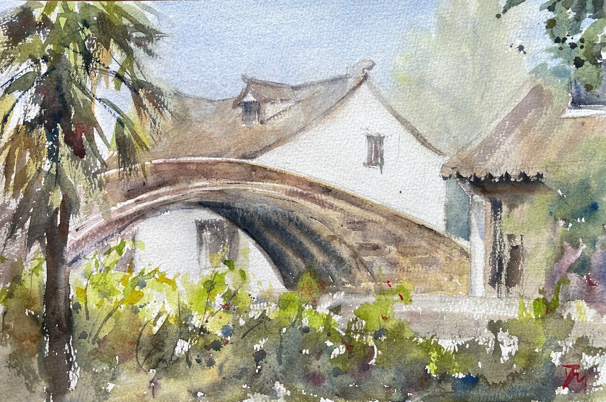 Old stone bridge by Shelly Du