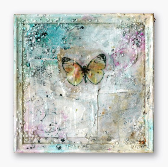 Butterfly Kisses 8 - Mixed media abstract art by Kathy Morton Stanion