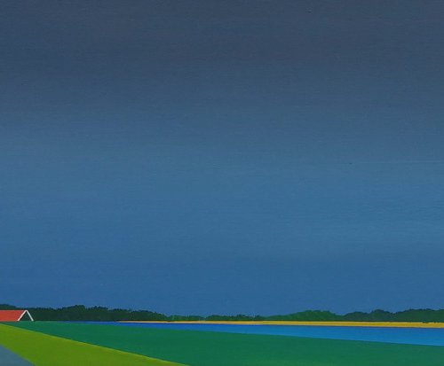 Mondriaan in the polder (March) by Nelly van Nieuwenhuijzen