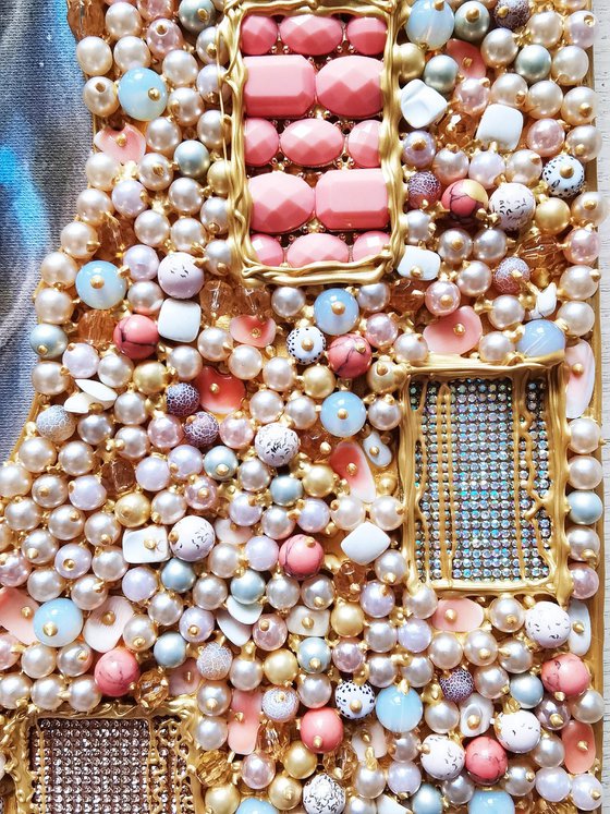 Horse. Pearl painting