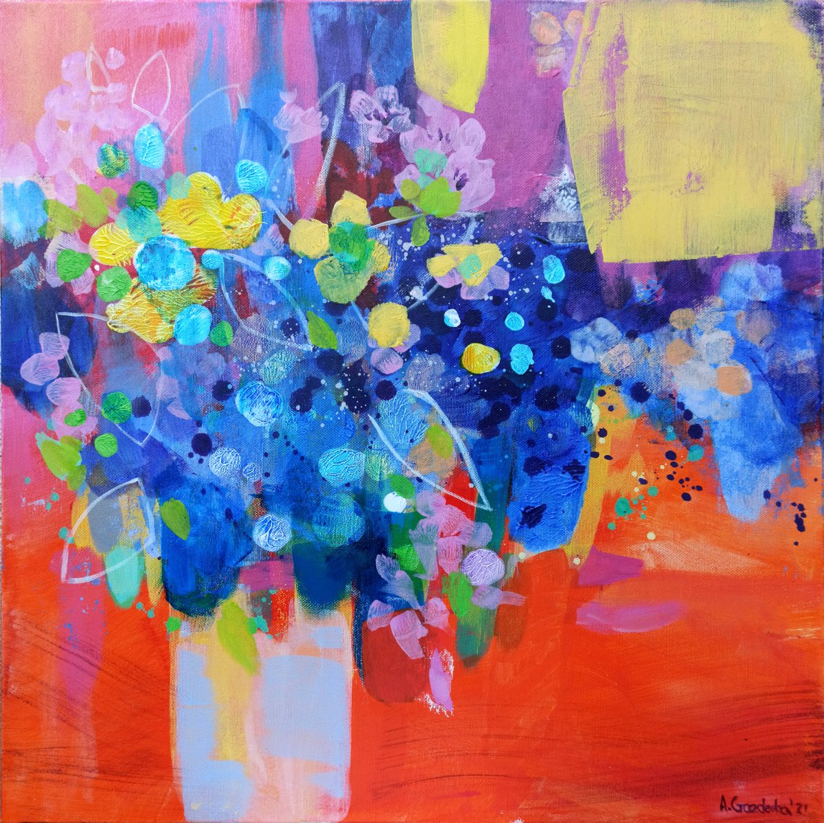 Blue Bouquet by Anna Masiul-Gozdecka