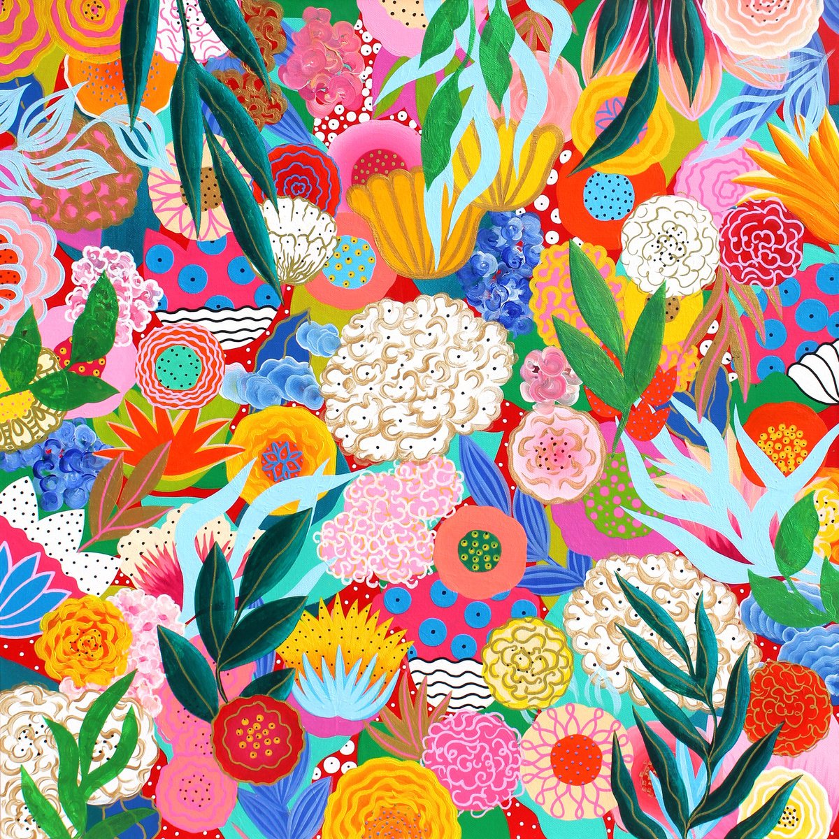 Garden Serenade Of Emergence Ii By Martina Boycheva, 31 X 31, Artwork For Sale On Artfinder
